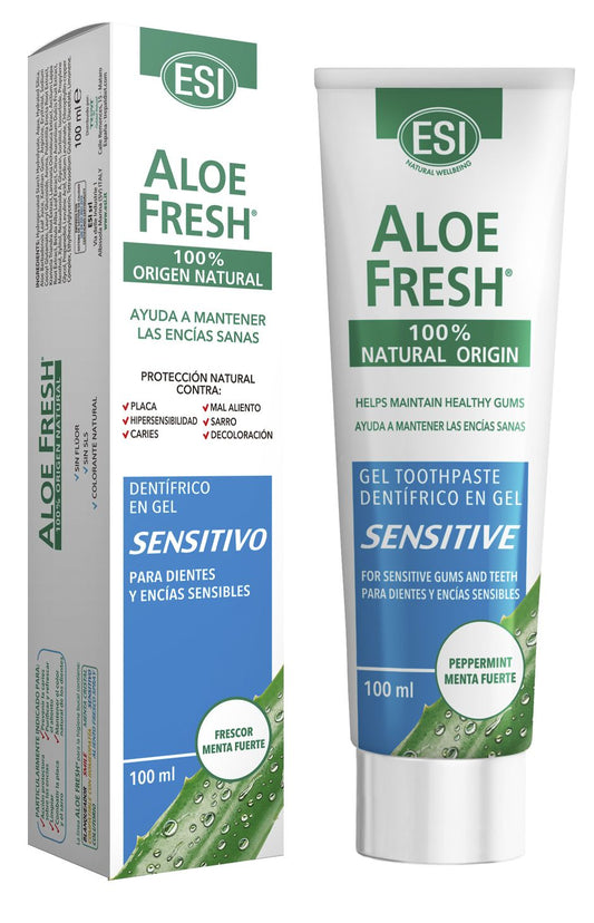 Gel Dental Aloe Fresh Sensitive 100 ml para encías sensibles