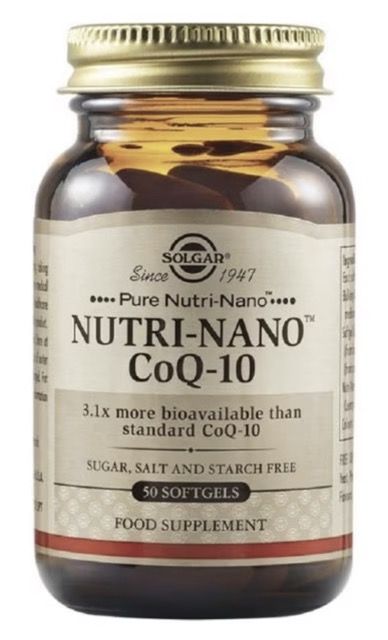 CoQ-10 Nutri-Nano Solgar 50 cápsulas de alta absorción