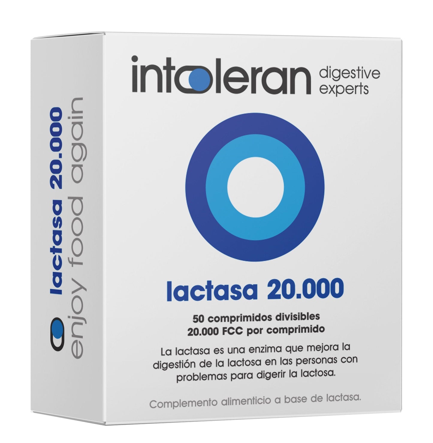 Lactasa 20.000 FCC 50 comprimidos veganos sin gluten