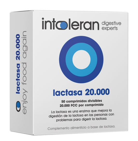Lactasa 20.000 FCC 50 comprimidos veganos sin gluten