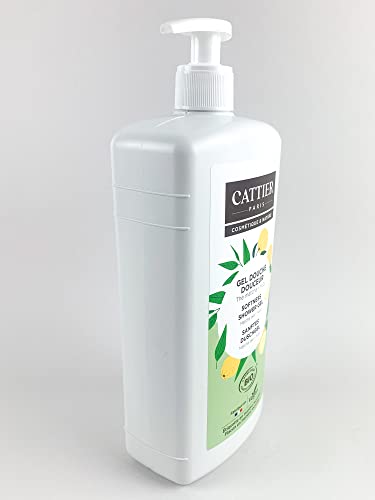 CATTIER Gel DE Ducha SUAVIZANTE te Matcha-Yuzu 1L, Único, Estándar