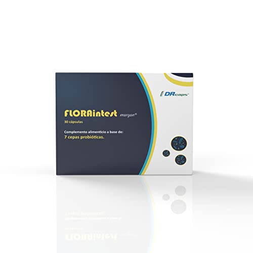 Floraintest margan® de Margan Biotech. Probiótico Gastrorresistente | 7 Cepas Bacterianas | 30 Cápsulas