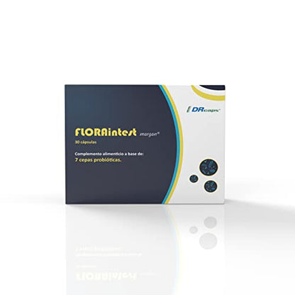 Floraintest margan® de Margan Biotech. Probiótico Gastrorresistente | 7 Cepas Bacterianas | 30 Cápsulas