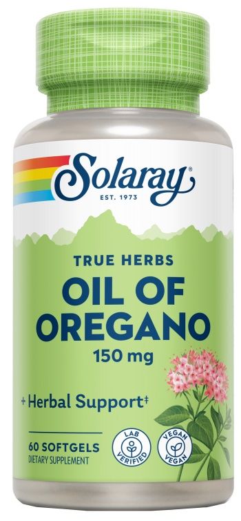 Aceite de Orégano 150 mg Solaray – 60 perlas veganas