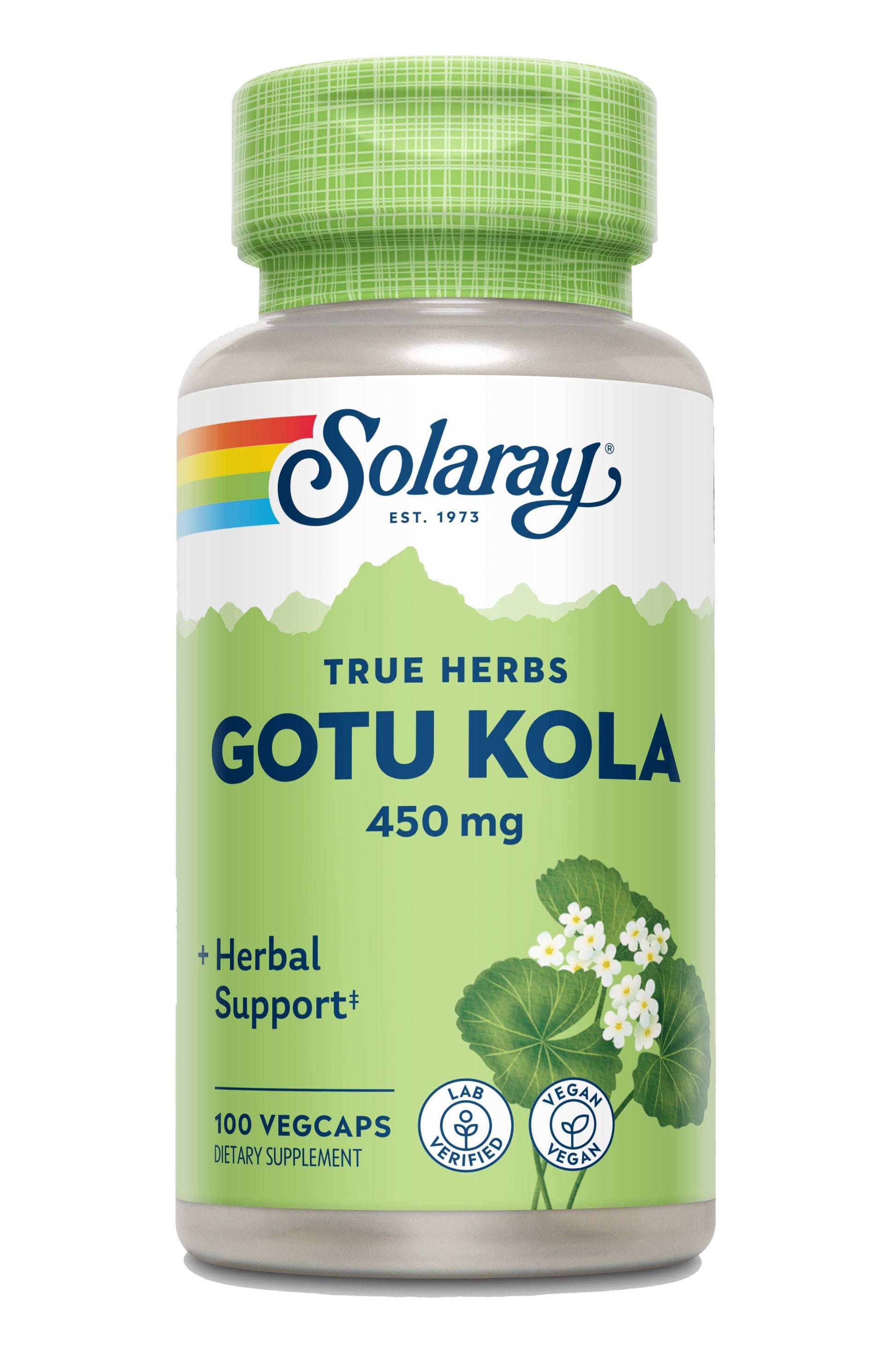 Gotu Kola Solaray 100 Cápsulas Veganas con Extracto de Centella