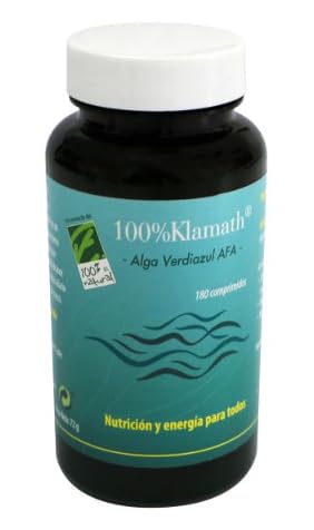 100% KLAMATH® -ALGAS VERDIAZULES AFA Bote con 180 Comprimidos.