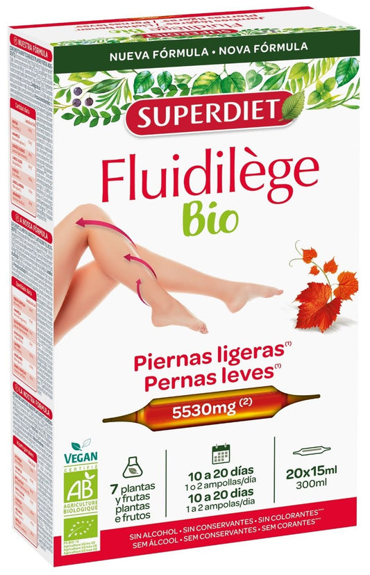 Suplemento Bio Fluidilège para Piernas Ligeras y Circulación