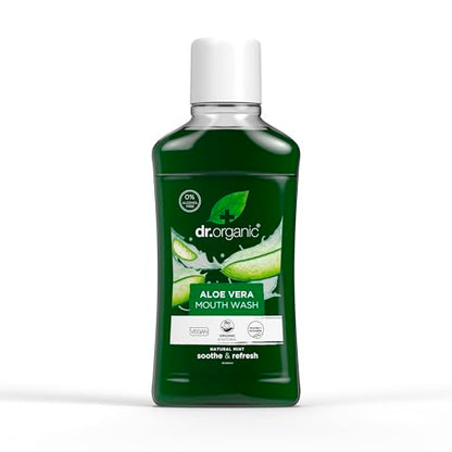 Dr.Organic Enjuague Bucal Aloe Vera Organico 500 ml