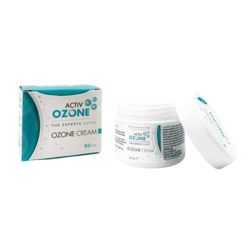 ActivOzone Ozone Cream, Crema Ultra Suave e Hidratante con Aceites Ozonizados de Oliva y Girasol, Manteca de Karité y Enriquecido con un Complejo Activador de Células Madre. 50 ml, 50 mililitro, 1