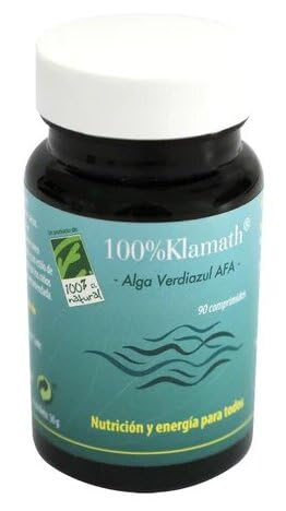 100% KLAMATH® -ALGAS VERDIAZULES AFA Bote con 180 Comprimidos.