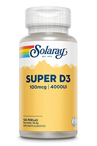 Solaray Solaray Super D3 4000 UI, 100 Perlas 24.6 g