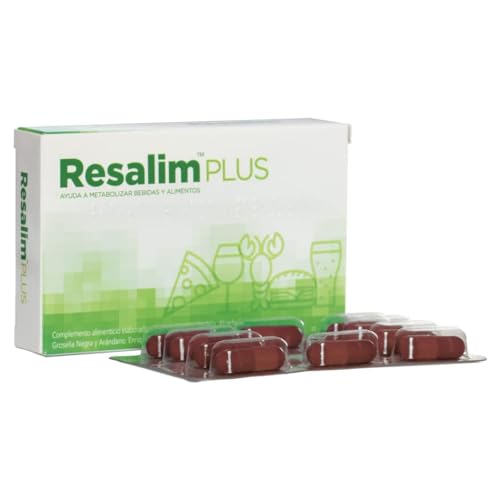 Resalim PLUS - Complemento Alimenticio para Ayudar a Metabolizar Bebidas y Alimentos, Ayuda a disminuir el cansancio y la fatiga - 10 Comprimidos