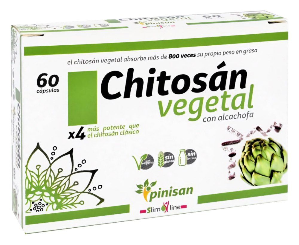 Chitosan Vegetal Pinisan 60 Cápsulas Quemagrasas y Control Peso