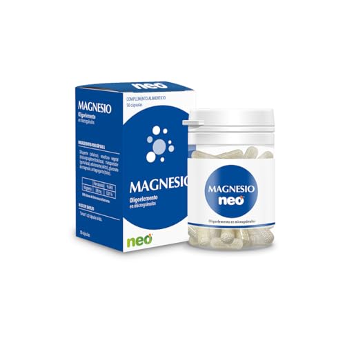 NEO - Magnesio - Complemento Alimenticio en Microgránulos - Reduce fatiga, Mejora concentración - Alivia espasmos y temblores musculares - Sin Gluten