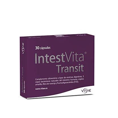 Vitae IntestVita Transit 60 cápsulas | Regula el tránsito intestinal | Favorece las digestiones | Combate el estreñimiento