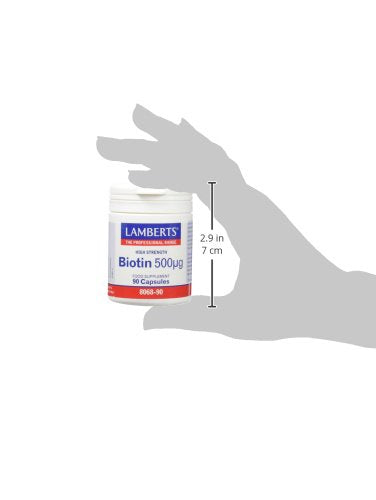 Lamberts Biotina 500Ug - Cápsulas, 90 Unidades
