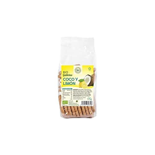 SOLNATURAL Galletas con Coco Y Limon Bio 175 g, Estándar, Único