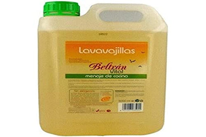 Jabones Beltrán - Lavavajillas Vital - Limpia y Desengrasa - Para Todo Tipo de Utensilios - Respetuoso con la Piel y las Manos Delicadas - Lavavajillas Manual - 5L