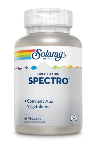 Solaray Spectro Energy Multivitamin | Con CoQ10, mezcla de luteína, hierbas y enzimas | 60 VegCaps