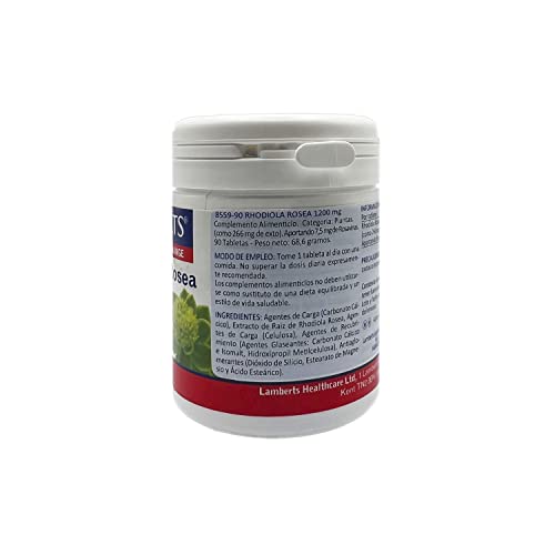Lamberts Rhodiola Rosea 1200mg - 90 Tabletas, 90