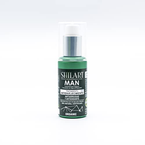 Emulsión Facial Man 120 ml de Shilart | Ralentiza el Envejecimiento | Emulsión Post-Afeitado | Tratamiento Facial Masculino | Corrige las Arrugas y Líneas de Expresión