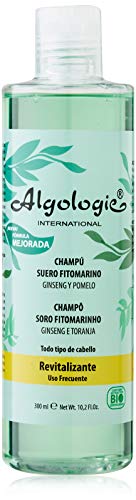 Algologie International Champú Suero Fitomarino, Revitalizante, con Ginseng y Extractos de Pomelo, Mango, Limón y Maracuyá - 300 ml