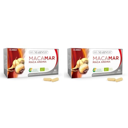 Maca Andina BIO - Macamar - Energía, vitalidad y deseo en la mujer - Para combatir el cansancio y la fatiga - 60 cápsulas vegetales