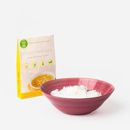 The Konjac Shop - Fideos Konjac Para Sopa 270g | Shirataki Sin Gluten | Bajo En Calorias y Carbohidratos