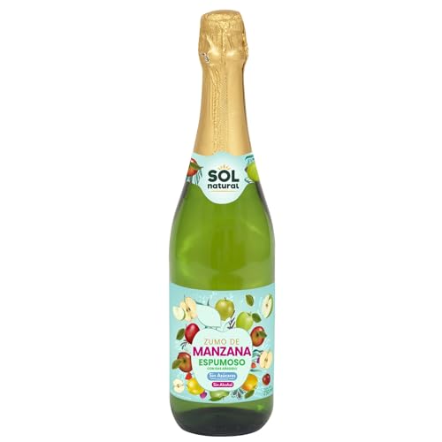 SOLNATURAL ESPUMOSO Manzana SIN Alcohol 750 ml, Estándar, 750 Milliliters