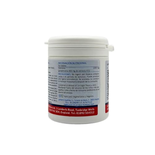 Lamberts Valeriana 1600 mg - 60 Tabletas