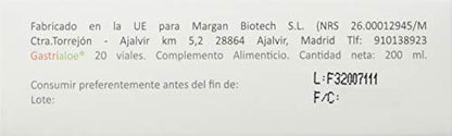Gastrialoe Complemento Alimenticio a Base de Colina, Alcachofa, Bromelaína, Bardana, Boldo y Aloe Vera - Paquete de 20 x 10 ml - Total: 200 ml