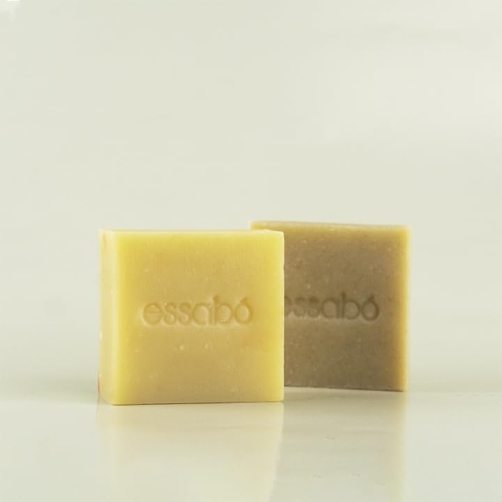 Essabó - Jabón Piel Grasa y Acné - 100% Natural - Enriquecido con Arcilla Verde - Base de Aceite de Coco y Aceite de Oliva - Ideal para Pieles Grasas o con Acné - Sin Alérgenos - 120 g