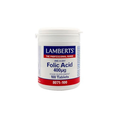 Lamberts Acido Folico 400ug - 100 Tabletas