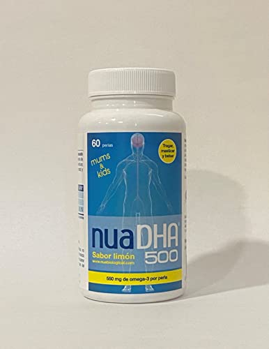 NuaDHA 500 (30 perlas masticables)(sabor limon)