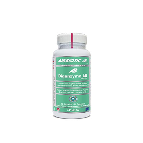 Airbiotic AB, Complejo de Digenzyme AB, 60 Capsulas, Ayuda Digestiva