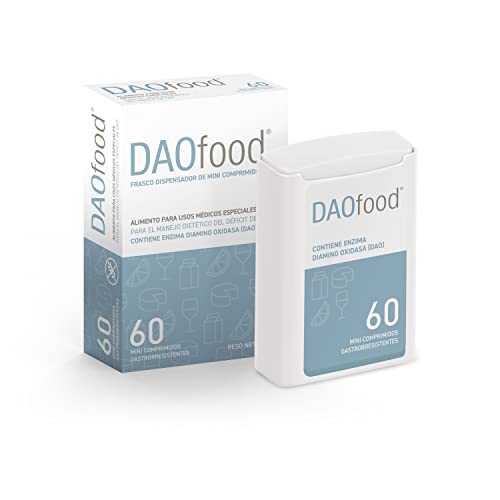 DAOfood - Manejo del Déficit de DAO - Dispensador 60 Mini Comprimidos Gastrorresistentes - Enzima DAO