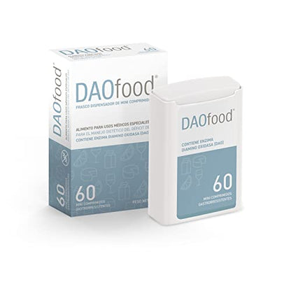 DAOfood - Manejo del Déficit de DAO - Dispensador 60 Mini Comprimidos Gastrorresistentes - Enzima DAO