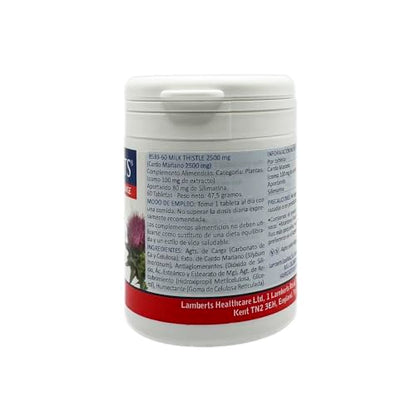 Lamberts Cardo Mariano 2500mg Vegan - 60 Tabletas