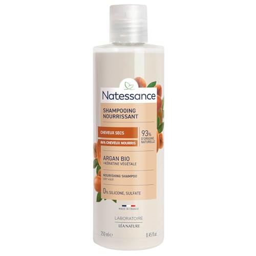 Natessance Shampooing Anti Age Argan/Kératine Végétale 250 ml
