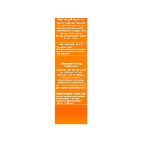 WELEDA Loción corporal orgánica rica en espino amarillo, revitalizante, proporciona una hidratación intensa durante hasta 48 horas para un cuidado rápido de la piel seca (1 x 200 ml)