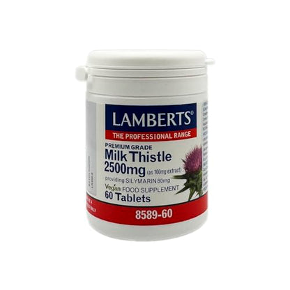 Lamberts Cardo Mariano 2500mg Vegan - 60 Tabletas