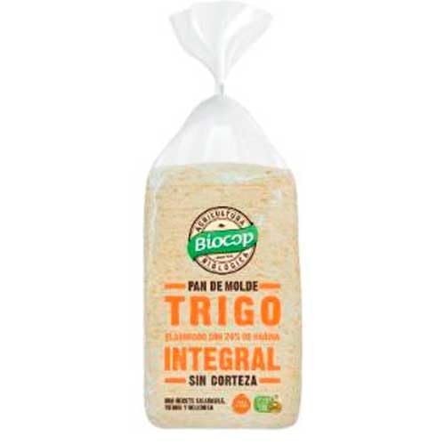 Biocop Pan Molde Trigo Integral Sin Corteza Biocop 300g