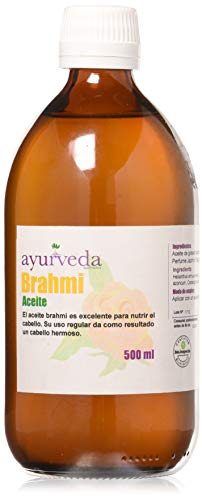 Ayurveda Autentico Aceite De Brahmi Para El Cabello, 500 Milliliters