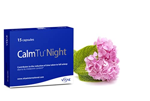 Vitae Calm Tu Night 30 cápsulas | Valeriana, Pasiflora, Amapola de Californa, Magnesio, Melisa, Melatonina (1mg) | Insomnio | Dormir y descansar | No efectos secundarios, 30, 30 unidad, 1