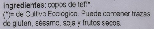 El Granero Integral - Copos de Teff Integral BIO - 250 g - Alto Contenido en Nutrientes Esenciales - Ayuda a la Pérdida de Peso y la Mejora de la Digestión - Bajo Índice Glucémico - Aptos para Veganos
