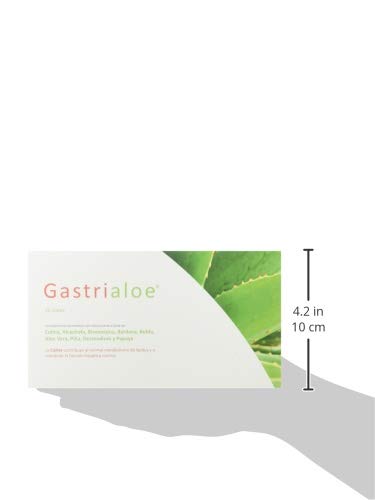 Gastrialoe Complemento Alimenticio a Base de Colina, Alcachofa, Bromelaína, Bardana, Boldo y Aloe Vera - Paquete de 20 x 10 ml - Total: 200 ml
