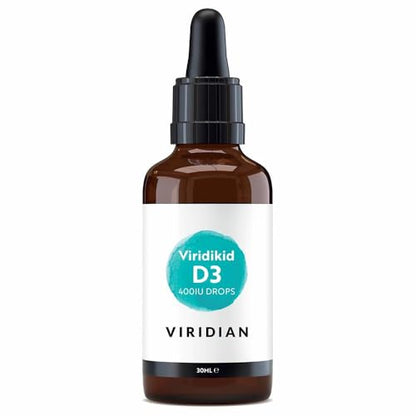 Viridian Viridikid Liquid Vitamin D3 400UI | Gotas de Vitamina D3-30 ml