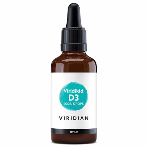 Viridian Viridikid Liquid Vitamin D3 400UI | Gotas de Vitamina D3-30 ml