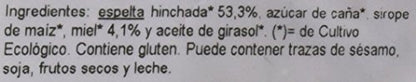 Espelta Hinchada Con Miel Bio, 150 gr