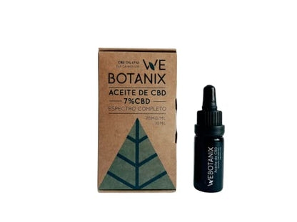 WeBotanix | Aceite CBD 7% | CBD Oil | Aceite de CBD | Aceite CBD Puro Medicinal | CBD Full Spectrum | Aceite de Cáñamo | Gotas CBD | Essential CBD Extract | 100% Natural | Uso Tópico | 10 ml.